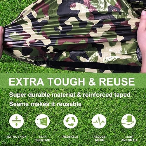 HONYAO Sac de Couchage de Survie, Sac de Couchage d'urgence, Bivvy de Survie Léger Camping en Plein air Randonnée, Couverture de Survie thumbnail 4