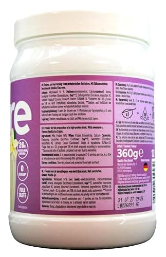 More Protein Milkshake Style Vanilla Ice Cream Flavour Getränkepulver, (1 x 360g) thumbnail 2