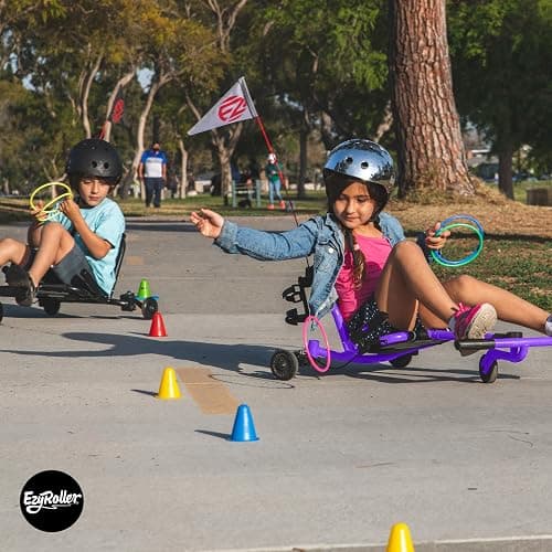 EzyRoller New Drifter-X Ride on Toy for Ages 4 and Older, Up to 150lbs.- Purple thumbnail 2