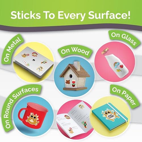 Premium Printable Vinyl Sticker Paper for Inkjet Printer - 34 Sheets Self-Adhesive Sheets Matte White Waterproof, Dries Quickly Vivid Colors, Holds Ink Well - Tear Resistant thumbnail 7
