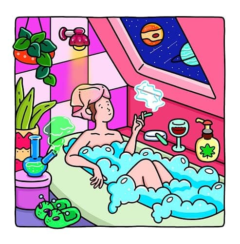 Stoner Life: High and Wild Coloring Book for Adults thumbnail 3