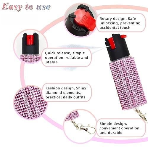 KLKOKVKE Women Keychain Gift Set with Wrist Strap, Heart Decor | Sparkly Keychain Set with Heart Decor and Pom Pom. Matching for Keys, Bags and Ideal Gift for Women thumbnail 4