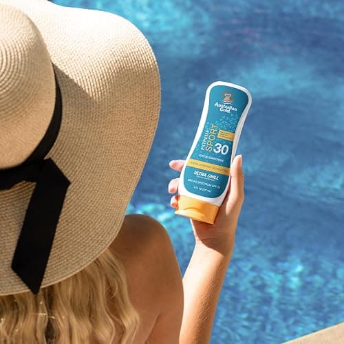Australian Gold Extreme Sport Sunscreen Lotion SPF 30, 8 Ounce | Broad Spectrum | Sweat & Water Resistant | Non-Greasy | Oxybenzone Free | Cruelty Free thumbnail 4