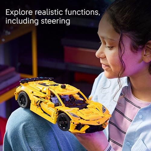 LEGO Technic Chevrolet Corvette Stingray Toy Car - Building Toy Set for Kids, Boys and Girls, Ages 9+ - Model Car Kit for Display - Gift Idea for Birthday - 42205 thumbnail 6