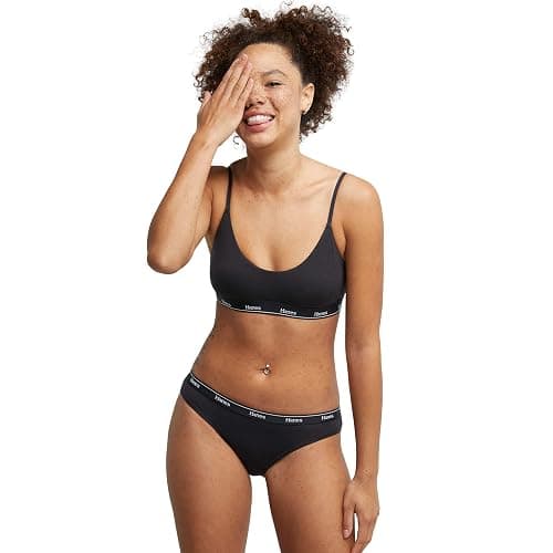 Hanes Women's Originals Bikini Panties, Breathable Stretch Cotton Underwear, Assorted, 6-pack thumbnail 5