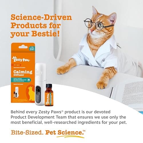 Zesty Paws 30 Day Cat Pheromones Calming Diffuser Plug-in Starter Kit - Cat Calming Diffuser for Cats with Stress, Urine Spraying, Scratching, Excessive Grooming & Aggression - Trial thumbnail 7