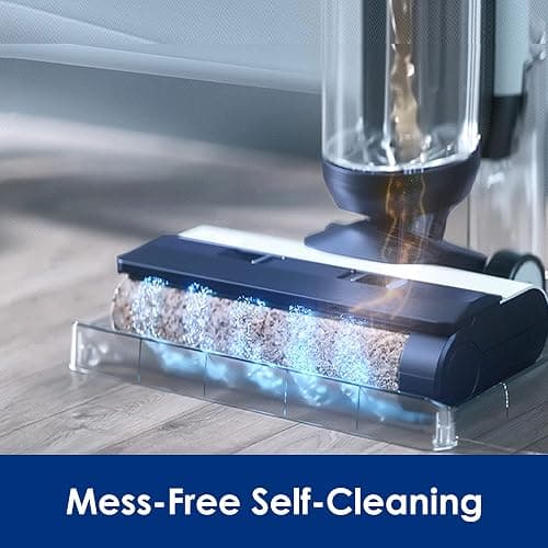 Tineco Floor ONE S5 Smart Cordless Wet Dry Vacuum Cleaner and Mop for Hard Floors, Digital Display, Long Run Time, Great for Sticky Messes and Pet Hair, Space-Saving Design, Blue thumbnail 8