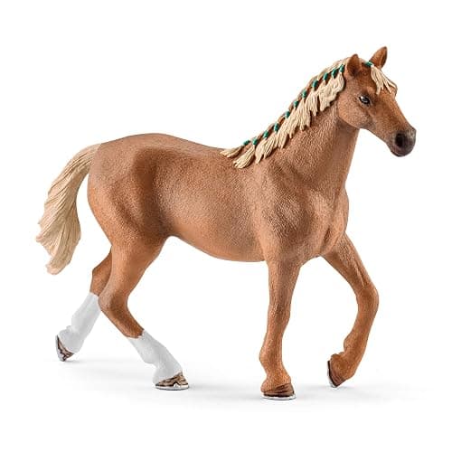 Schleich HORSE CLUB - 5PC English Thoroughbred Horse Toy Set with Accessories - Collectable, Realistic Toy Horse Figurine for Girls and Boys - Durable Farm Kids Toys Ages 5+ 42360 thumbnail 5