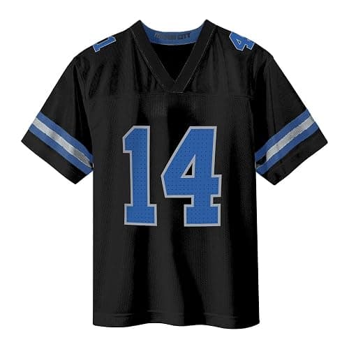 Amon-Ra St. Brown Detroit Lions Black #14 NFL Kids Youth 4-20 Name and Number Alternate Away Player Football Jersey thumbnail 2
