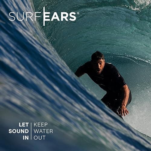 Creatures of Leisure Surf Ears 4.0 – Ear Plugs for Adults That Keep Water Out & Sound in – Surfing Ear Protection – Black/Sage thumbnail 6