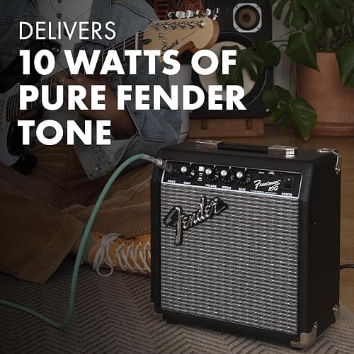 Fender Frontman 10G Guitar Amp, 10 Watts, with 2-Year Warranty, 6 Inch Fender Special Design Speaker, 5.75Dx10.25Wx11H Inches thumbnail 4