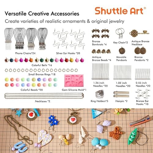 Shuttle Art 82 Colors Polymer Clay Kit, Oven Bake Clay for Kids, 19 Sculpting Tools, 16 Accessories, Non-Toxic, Non-Sticky DIY Crafts for Kids Adults thumbnail 5