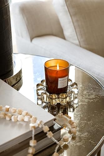 Alice Lane Original Bubble Candle Dish – Chic Clear Glass Candle Dish for Home Decor – Decorative Modern Candle Holder for Small Candles & Diffusers thumbnail 9