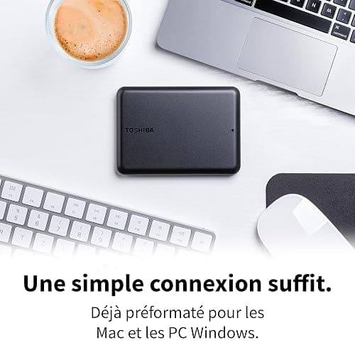 Toshiba Canvio Partner 2TB Portable 2.5'' External Hard Drive, USB 3.2, Compatible Mac & Windows. Xbox, PS4, PS5 (HDTB520EK3AB) thumbnail 2