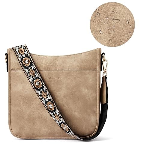 BOSTANTEN Crossbody Bags for Women Trendy Vegan Leather Hobo Purses Shoulder Handbags With Wide Shoulder Strap thumbnail 6