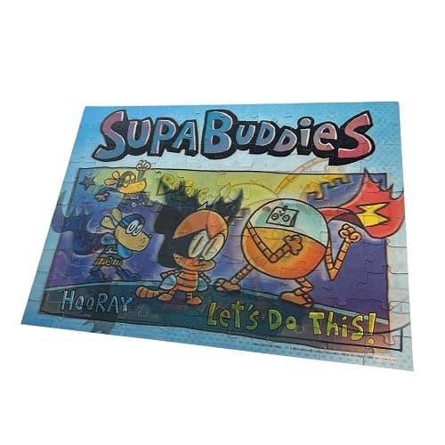 University Games 33846 Dog Man Supa Buddies 100 Piece Lenticular Jigsaw Puzzle, Multi-Colored, One Size thumbnail 5