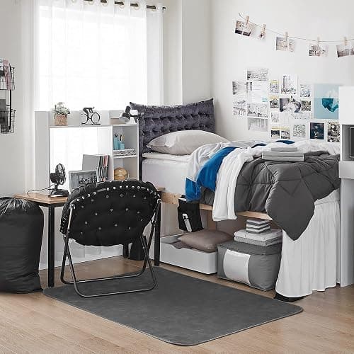 Classic Dorm Desk Bookshelf - White thumbnail 7