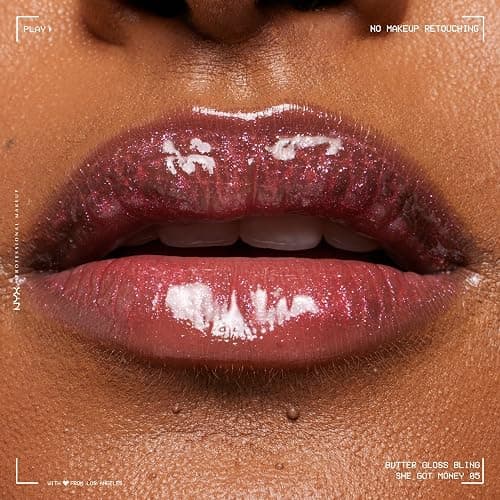 NYX PROFESSIONAL MAKEUP Butter Gloss Bling Lip Gloss, Non Sticky and Shiny Vegan Lip Makeup - She Got Money thumbnail 4