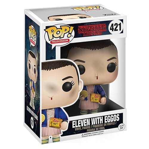 Funko Pop! Television: Stranger Things - Eleven - (Eggos) - 1/6 Quote Für Seltene Chase-VarianteASE - Stranger Things + Kellogg - Vinyl-Sammelfigur - Geschenkidee - Offizielle Handelswaren - TV Fans - Image 1