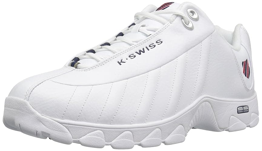 K-Swiss Men's ST329 CMF Sneaker, Wide Tennis Dad Walking Shoes Leather Upper - Image 1