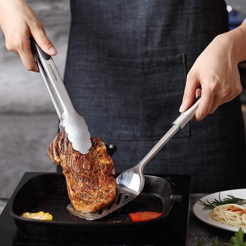 Maphyton Cooking Utensil Set, 11 PCS Stainless Steel Kitchen Utensil Set, Nonstick Kitchen Gadgets Cookware Set with Spatula thumbnail 6