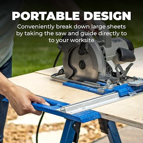 Kreg KMA2685 Rip-Cut Circular Saw Guide - Cutting Tool - Guide is Best for Regular (Side-Blade) Circular Saw - Ensure Compatibility Before Use - Woodworking Tools for Home Improvement thumbnail 3
