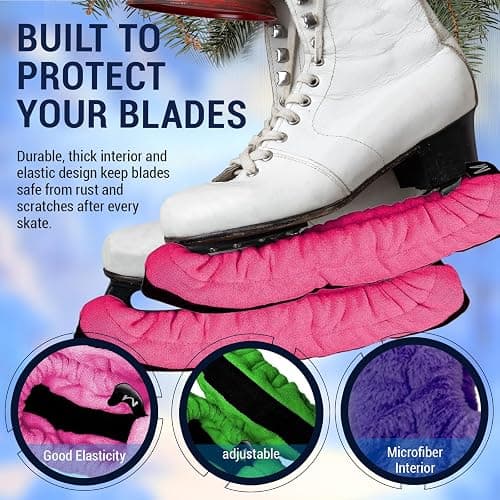 Kami-So Ice Skate Soakers | Durable Blade Protection | Lightweight Ice Skates Covers | Prevents Nicks & Scratches thumbnail 3