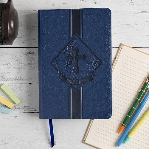 KJV Kids Bible, Royal Blue LeatherTouch, KJV Holy Bible, Red Letter, Presentation Page, Study Helps for Children, Full-Color Inserts and Maps, Easy-to-Read Bible MCM Type thumbnail 9
