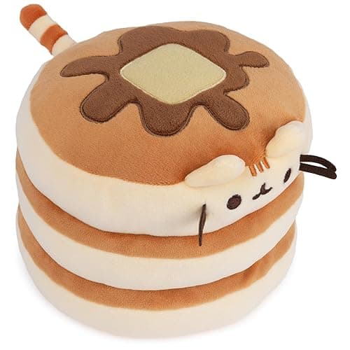 GUND Pusheen The Cat Pancake Squisheen Plush, Squishy Toy Stuffed Animal for Ages 8 and Up, Brown, 6” thumbnail 4
