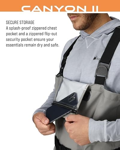 FROGG TOGGS Canyon II Breathable Waterproof Stockingfoot Fishing Chest Wader for Fishing thumbnail 5