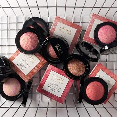 LAURA GELLER NEW YORK Baked Blush-n-Brighten Marbleized Blush for Cheeks - Pink Buttercream - Natural Finish - Buildable Color thumbnail 5