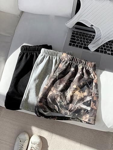 RoseSeek Girl's 3 Packs Camo Shorts Elastic Waist Mini Mid Rise Athletic Summer Shorts thumbnail 4