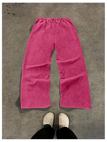 BEAUDRM Men's Striped Baggy Sweatpants Y2k Wide Leg Pants Drawstring Graphic Track Pant with Pockets Streetwear thumbnail 2