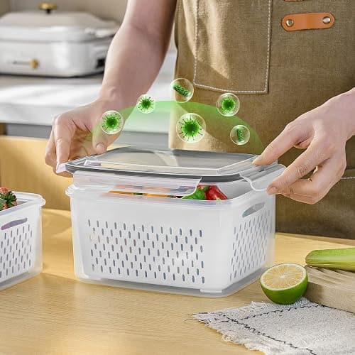 Ella - 5 PCS Large Fruit Containers for Fridge thumbnail 2