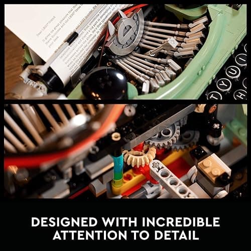 LEGO Ideas Typewriter 21327 Building Set for Adults, Collectible Retro Display Model, Creative Hobbies Unique Gift Idea thumbnail 5