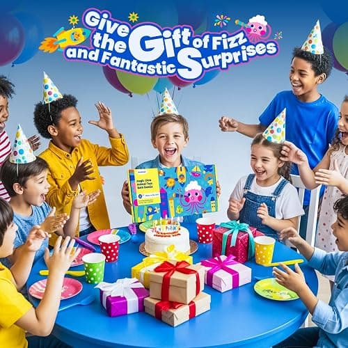 Bath Bombs for Kids with Surprise Inside, 32 Pack 1.8-Inch Fizzy Bath Bombs with 32 Different Glow-in-the-Dark Animal Toys, Kid-Friendly, Non-Toxic, 8 Scents, Birthday Party Favors & Stocking Stuffers thumbnail 7