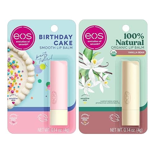 eos Birthday Bundle- Vanilla Bean Birthday Cake | Dermatologist Recommended for Sensitive Skin | All-Day Moisture Lip Care Products - Image 1