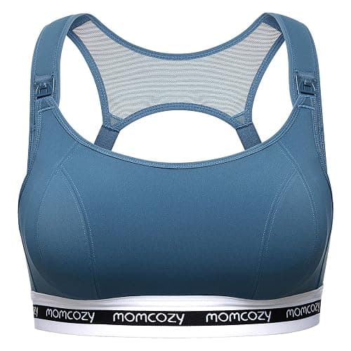 Momcozy Nursing Bras for Breastfeeding, FB011 Low-Impact Nursing Sports Bra Support Maternity Pregnancy Padded Wireless Bra - Image 1