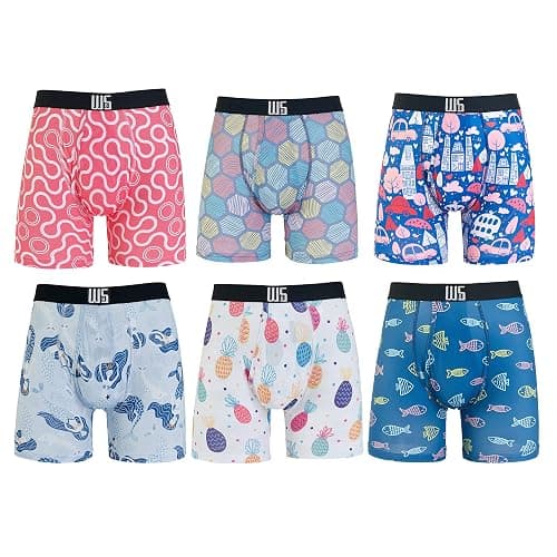 Warriors & Scholars | Mens Boxer Briefs | Boxer Briefs for Men Pack of 6 | Mens Boxer Briefs Underwear | Boys Boxer Briefs - Image 1