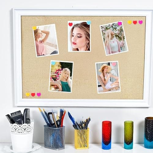 100 Pcs Heart Push Pins Colorful Cute Thumb Tacks Plastic Flat Head Thumbtacks Decorative Push Pins for Cork Board Notice Board Bulletin Map Location Home Office thumbnail 6