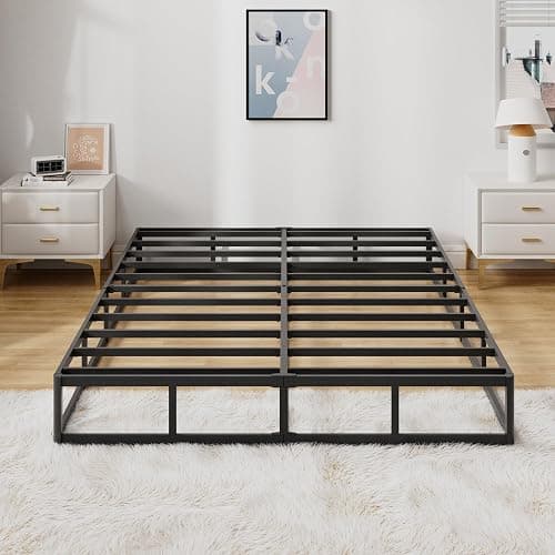Snaye Queen Size Box Spring Bed Base 9 Inch, 3000lbs Heavy Duty Box Spring Queen Metal Mattress Foundation, Tool-Free Easy Assembly, Noise Free thumbnail 7