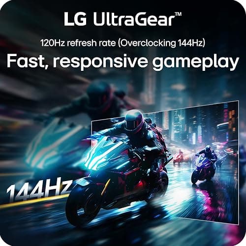 LG 24G411A-B 24-inch Ultragear Full HD (1920 x 1080) IPS Gaming Monitor, 144Hz (O/C), 1ms MBR, NVIDIA G-Sync Compatible, AMD FreeSync, HDR10, HDMI, DisplayPort, Slim Stand, Black thumbnail 4