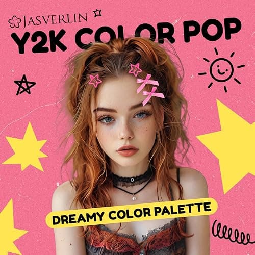 JASVERLIN 60 Pcs Hair Bows for Girls Pink, Mini Bow Clips Y2k Cute Hair Accessories Set, Small Cutecore Ribbon Barrettes with Glitter Star Clips for Women Teens thumbnail 2