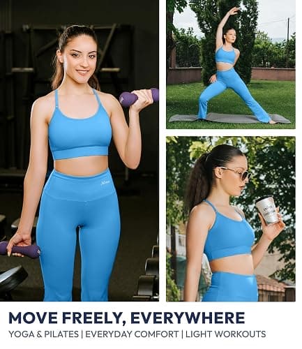 Nirlon Y Back Adjustable Sports Bras for Women - Nirlux Camisole Sports Bra, Stretchy Womens Tops Soft Workout Tops for Women thumbnail 3