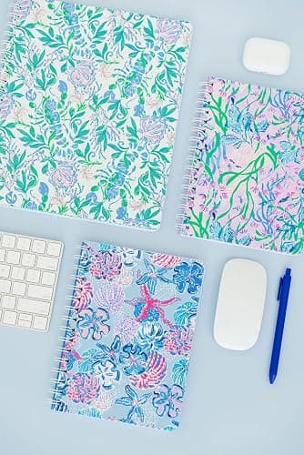 Lilly Pulitzer Hardcover Mini Spiral Notebook, 8.5" x 6.5" Small Journal with 160 College Ruled Pages, Bahamas Beachcomber thumbnail 7