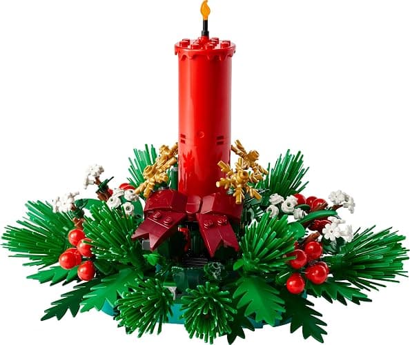 LEGO Centre de Table de Noël - Jouet avec Bougie, Baies Rouges, Étoiles Dorées & Feuillage - Décoration de Table - Activité en Famille - Cadeau Festif pour Ado Fille ou Garçon dès 12 Ans 40743 thumbnail 7