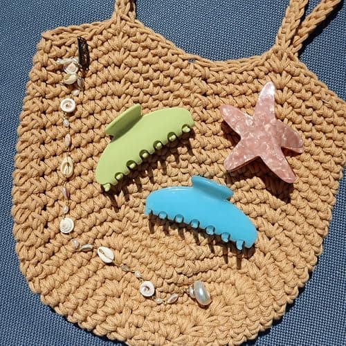 RPZL Premium Acetate Big Hair Claw Clip for Thin & Thick Hair - Jaw Clip for Girls & Women (Capri) thumbnail 6