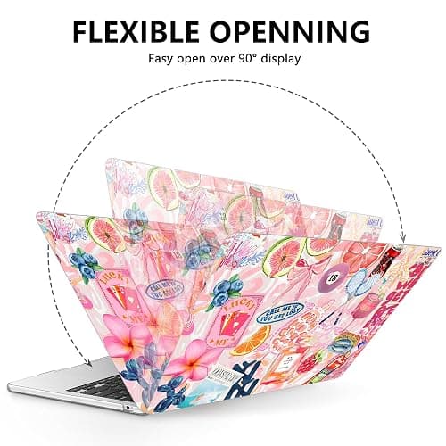 AKIT Compatible with MacBook Air 15 Inch Case 2026 2025-2023 M5 M4 M3 M2 A3448 A3241 A3114 A2941, Unique Pattern Hard Shell Laptop Case+Keyboard Cover+Screen Protector for MacBook Air 15 Inch, SumPink thumbnail 5