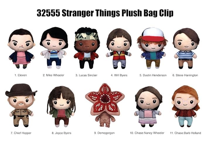 Stranger Things Plush Bag Clip Series 1 – Plush Blind Bag (ONE Random Character) – 5" Collectible Bag Clip Keychain/Backpack Accessory | Official Licensed Merchandise thumbnail 2