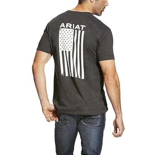 ARIAT Men's Buckaroo T-Shirt, Buckhorn thumbnail 2
